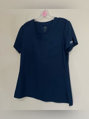 Med Couture Navy Scrub Insight Top~ Size Small ~ Medical Staff
